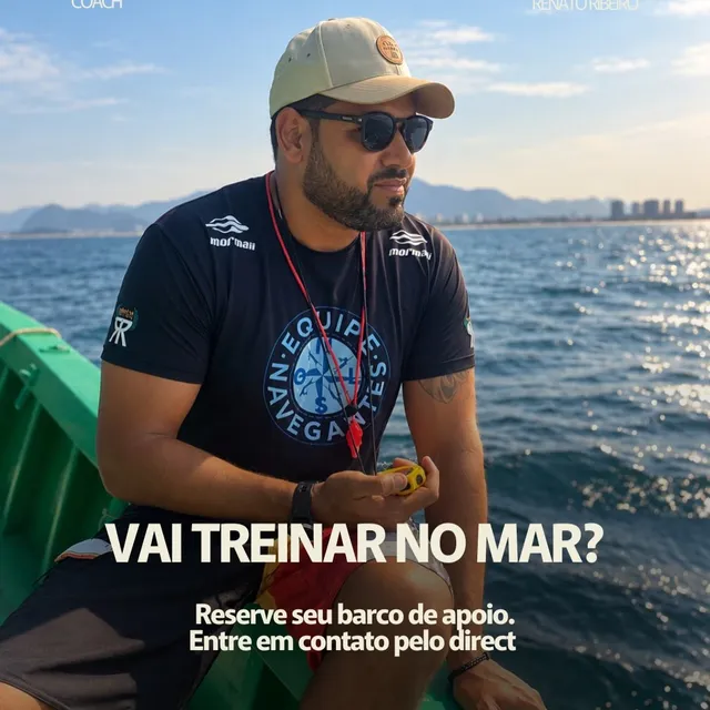Treino com barco de apoio Odoyá