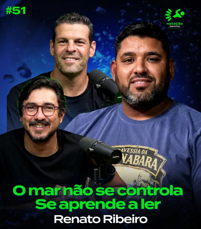 Conversa sobre natação e leitura do mar