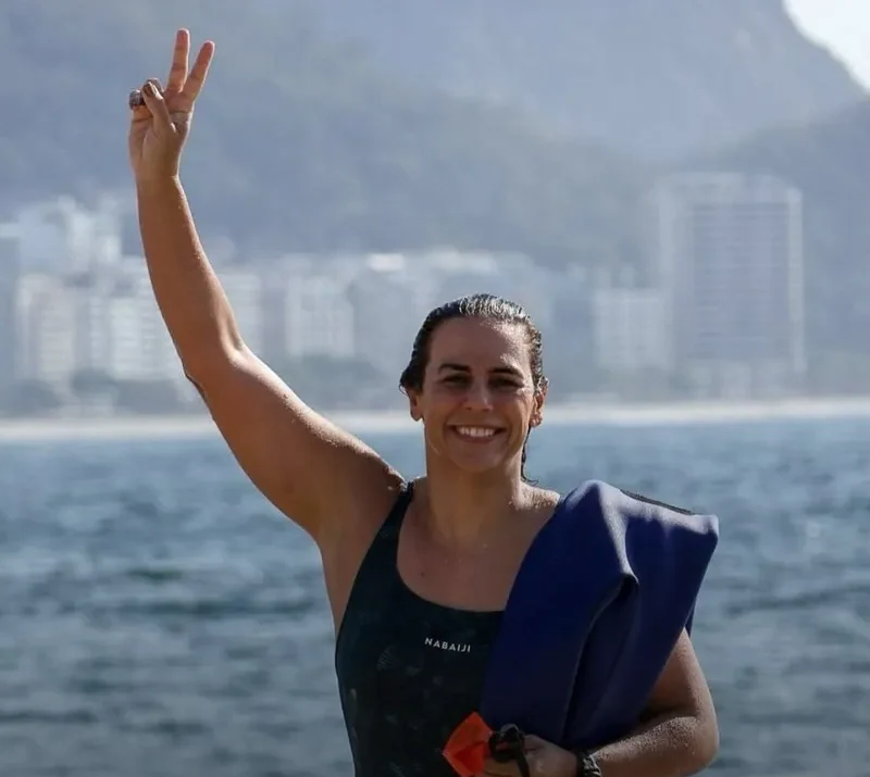 Aline no cartão de resultados da Navegantes.