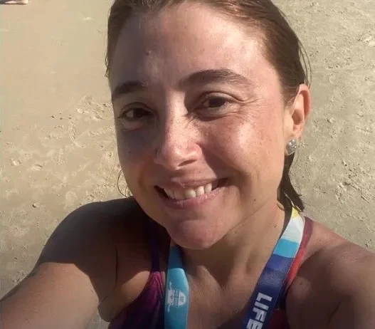 Isabela no cartão de resultados da Navegantes.